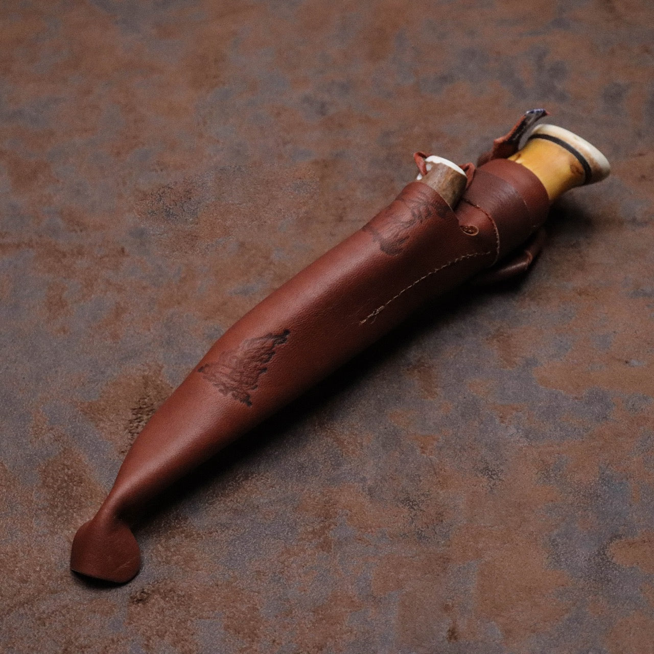 Wood Jewel 芬蘭小獵刀與馴鹿角打火石兩入套組