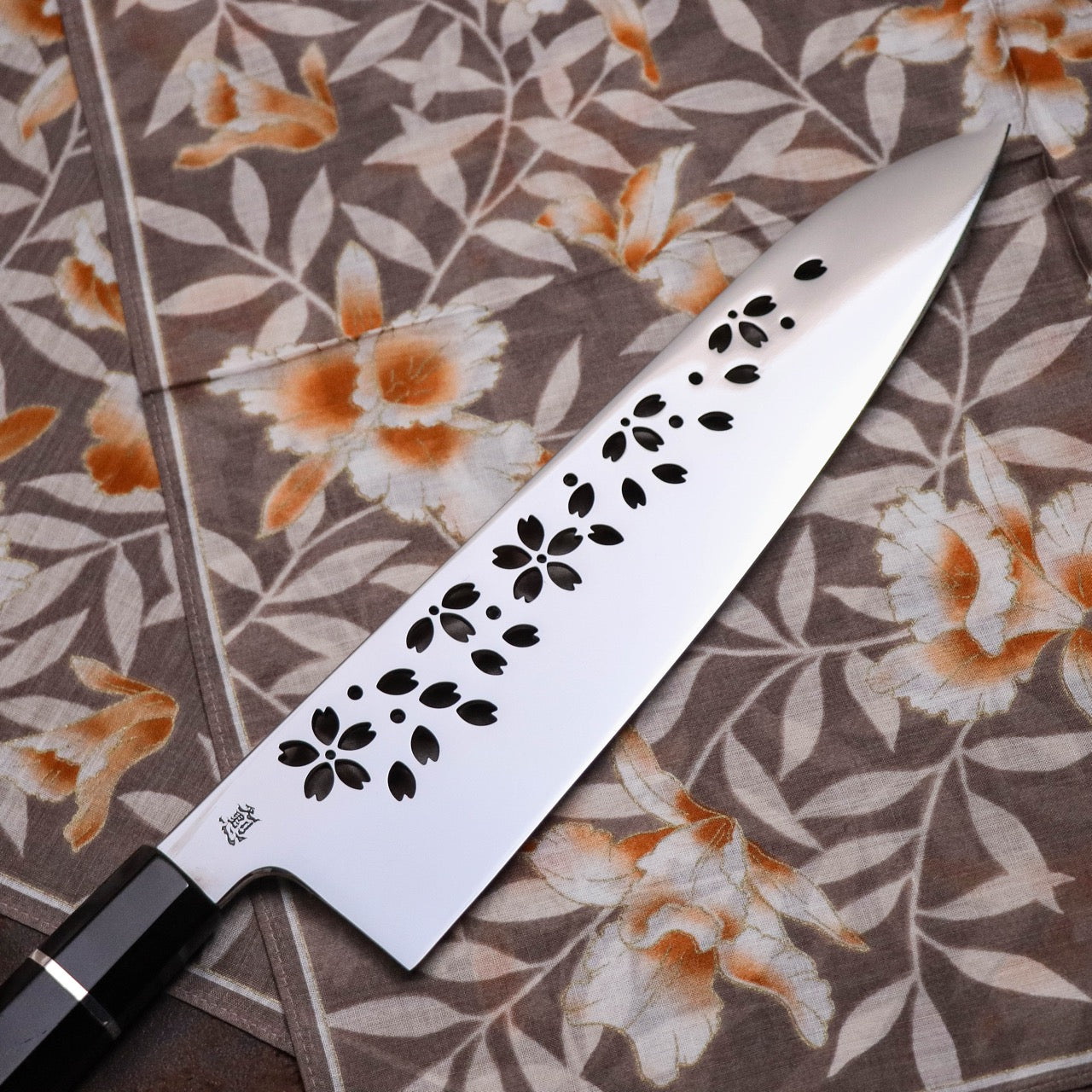 夜志野利 山櫻 宙本燒 SW不鏽鋼和牛刀