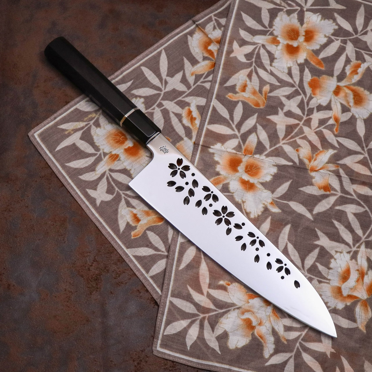 夜志野利 山櫻 宙本燒 SW不鏽鋼和牛刀