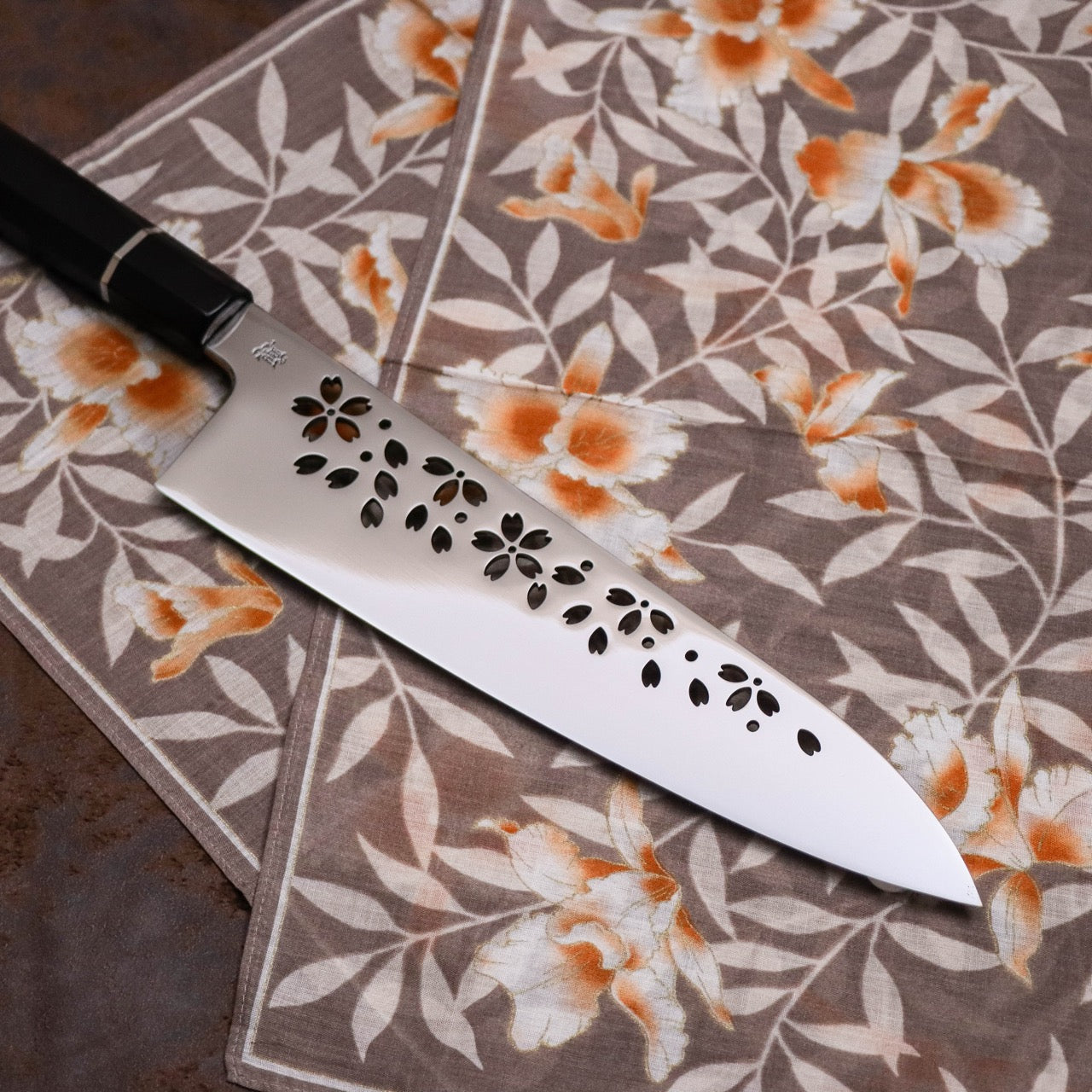 夜志野利 山櫻 宙本燒 SW不鏽鋼和牛刀