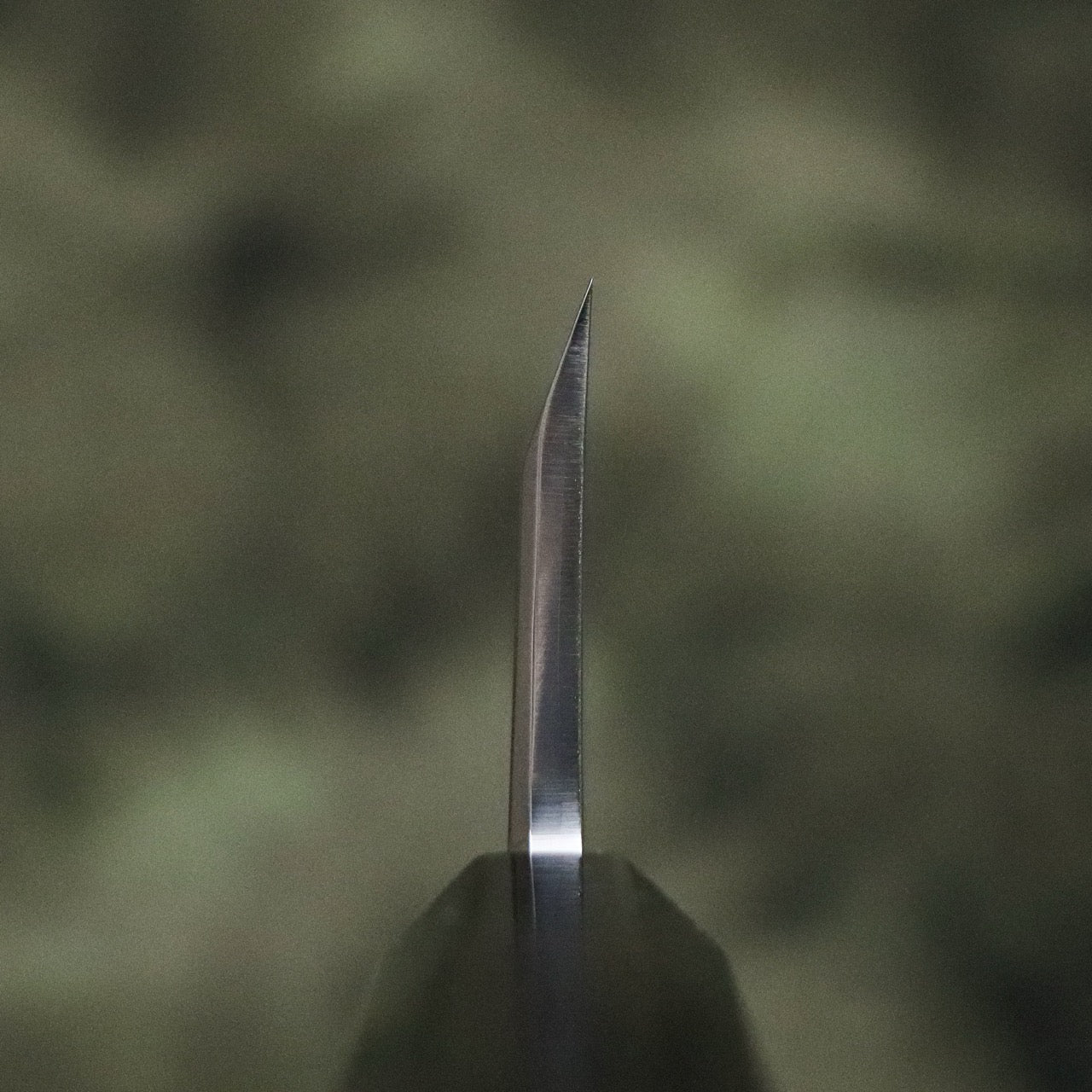 義弘作 銀三鋼 鏡面本霞 出刃 黑檀八角柄