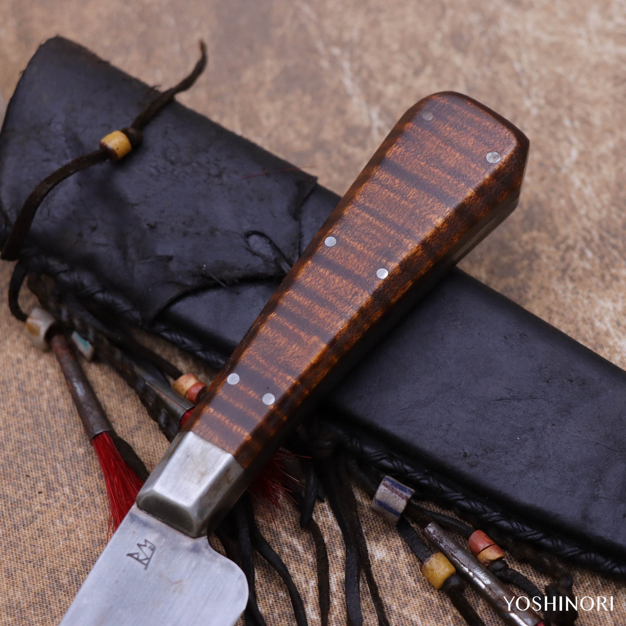 RMC 印地安Petty式小獵刀 美國虎紋楓木柄