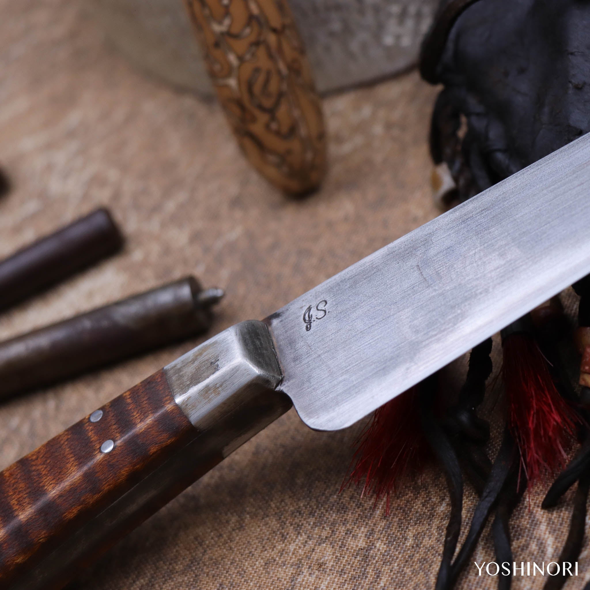 RMC 印地安Petty式小獵刀 美國虎紋楓木柄