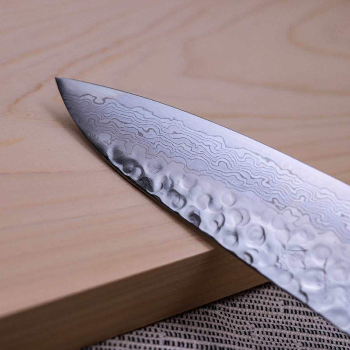 堺實光 VG10 槌目大馬士革千層鋼 和牛刀 黑八角
