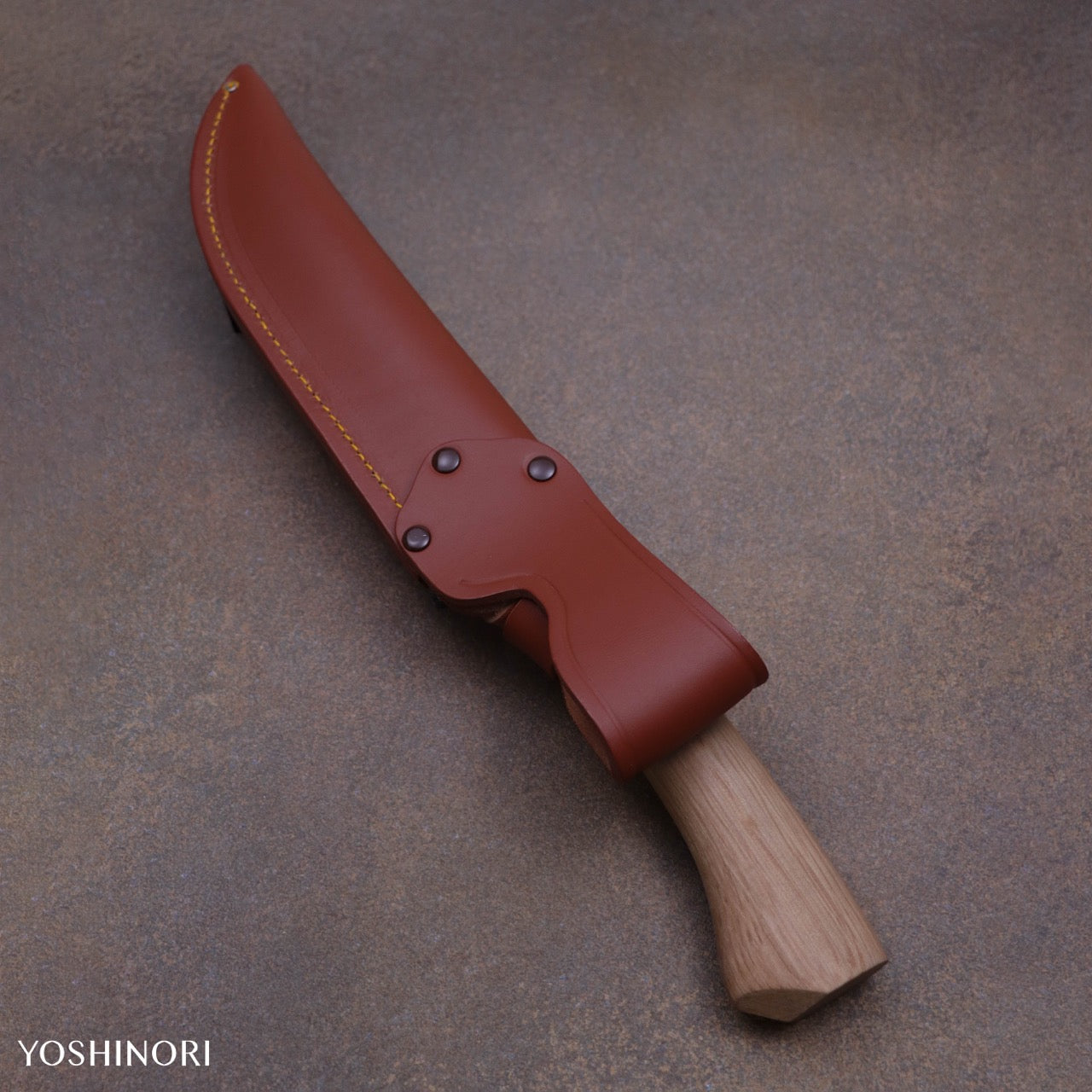 金高佳孝作 總手鍛片刃黑打 劍形山刀