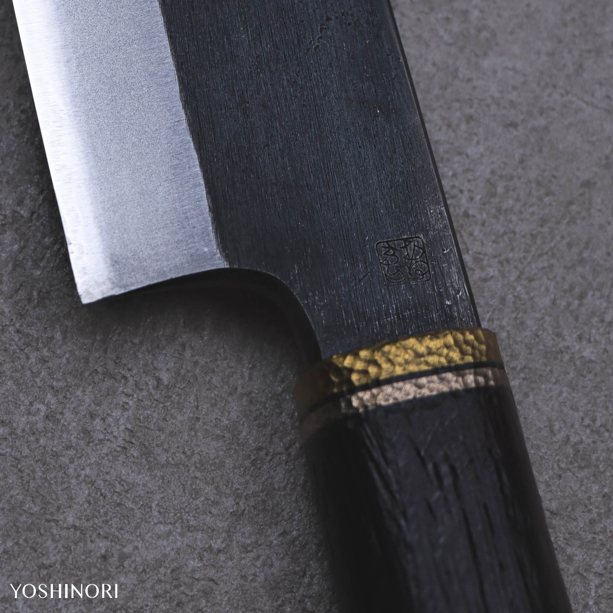 松本鍛作 劍形黑打兩刃切付包丁（劍形山刀）