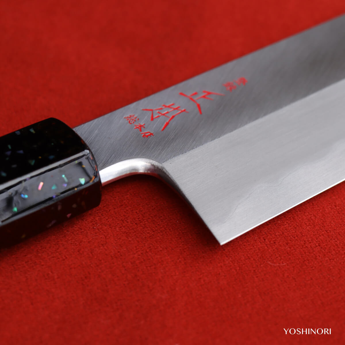 Masamoto Hon-Kasumi White Steel Pike Conger Knife with Urushi Saya