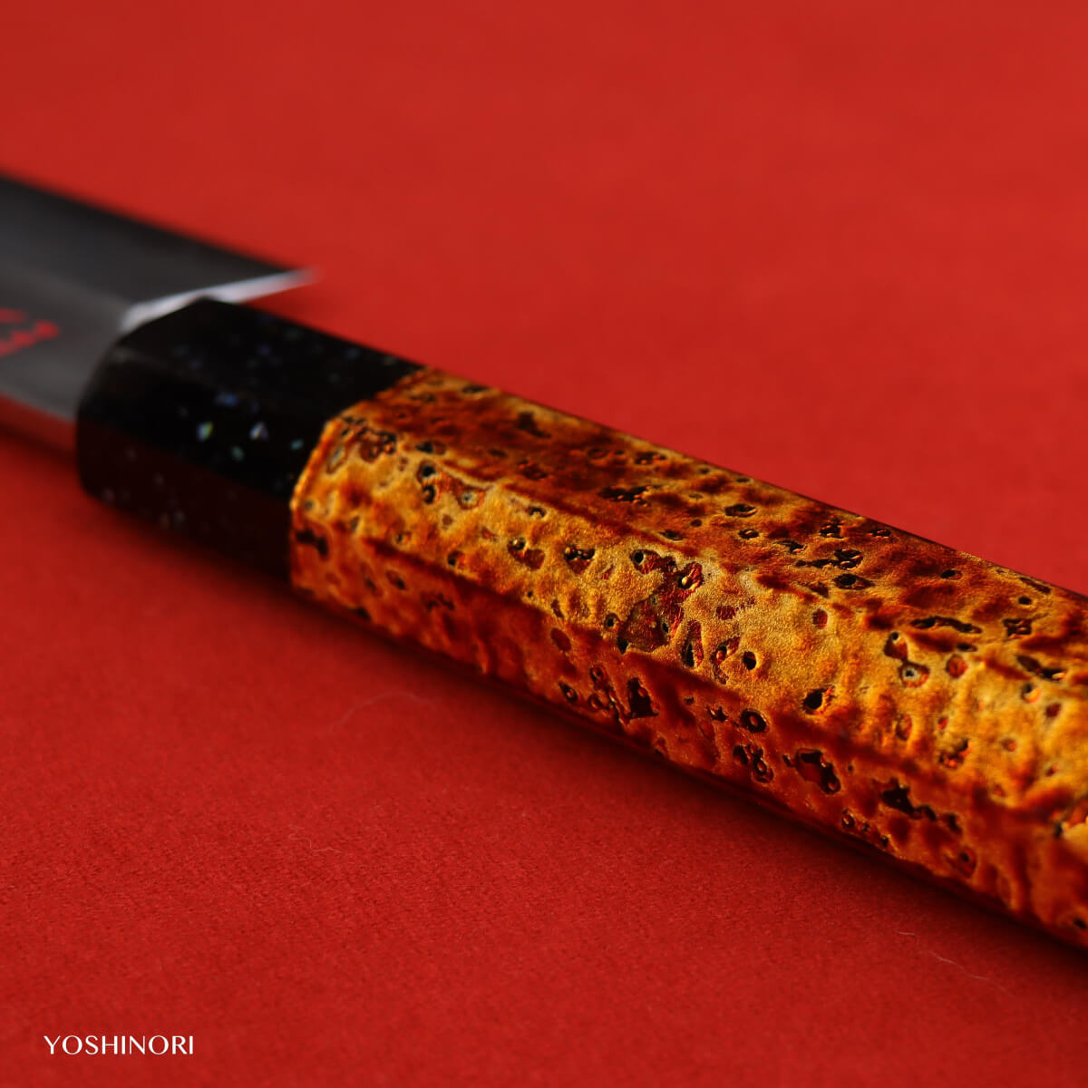 Masamoto Hon-Kasumi White Steel Pike Conger Knife with Urushi Saya