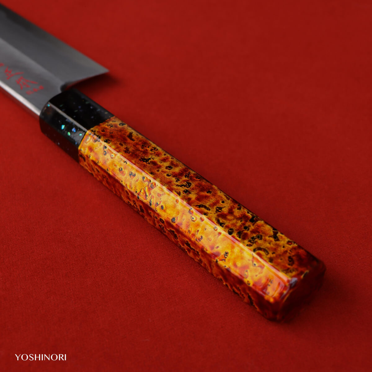 Masamoto Hon-Kasumi White Steel Pike Conger Knife with Urushi Saya