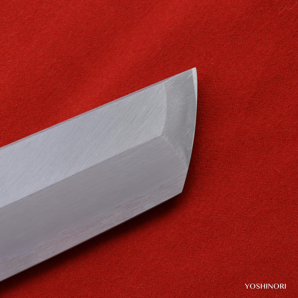 Masamoto Hon-Kasumi White Steel Pike Conger Knife with Urushi Saya