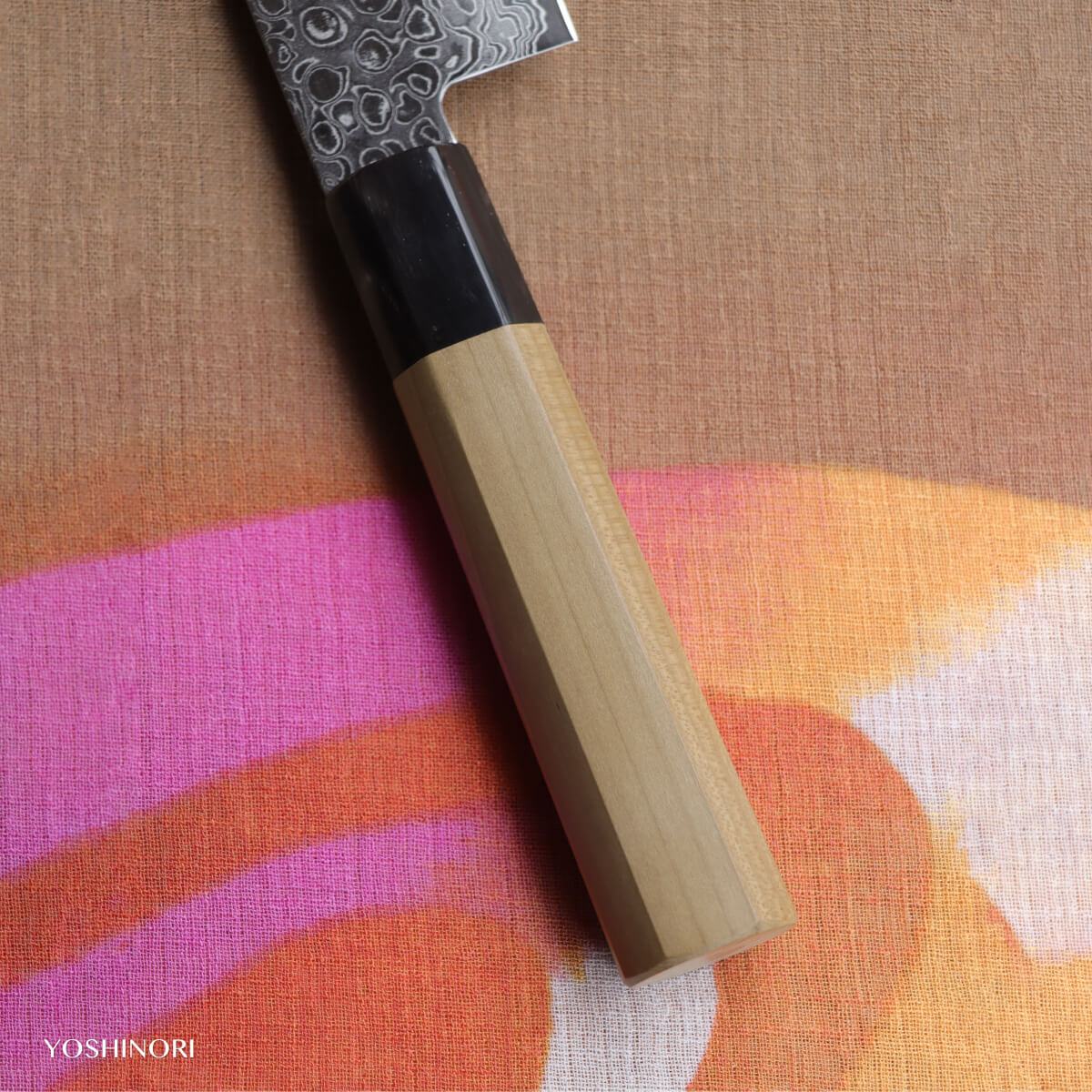 Yoshihiro AUS10 69-Layer Damascus Stainless Steel Wa-Nakiri with Magnolia Handle