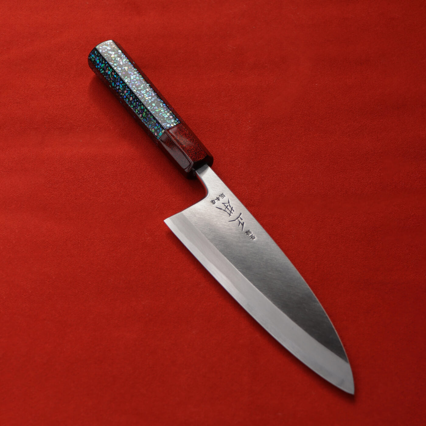 Masamoto Hon-Kasumi Shirogami Steel Deba Urushi Saya