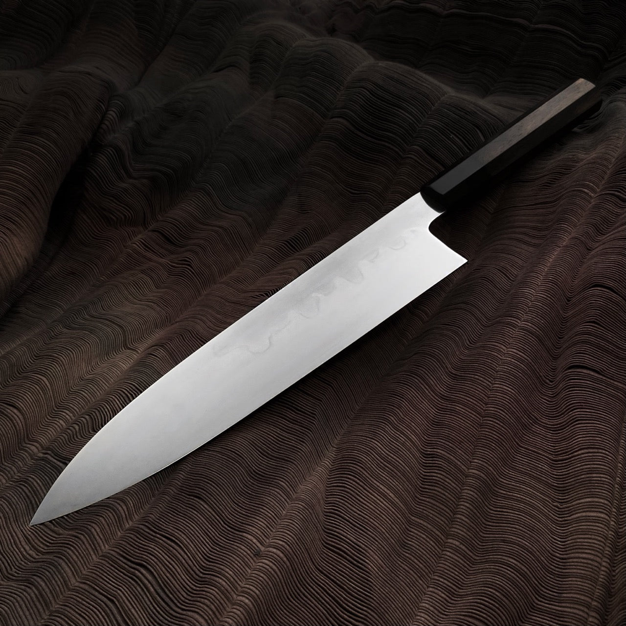 Minamoto Akitada White #3 Steel Tyouji Hamon Honyaki Wa-Gyuto