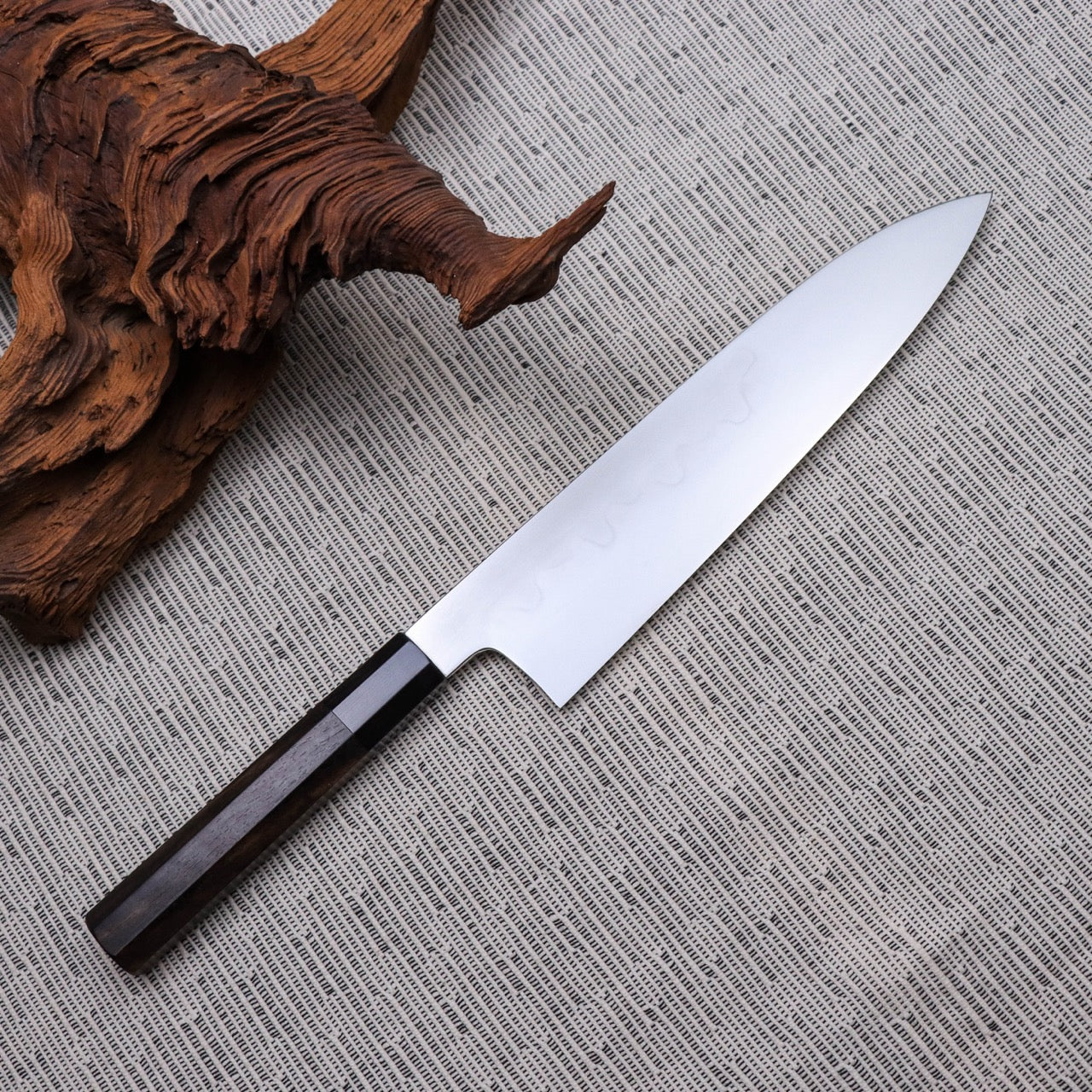 Minamoto Akitada White #3 Steel Tyouji Hamon Honyaki Wa-Gyuto