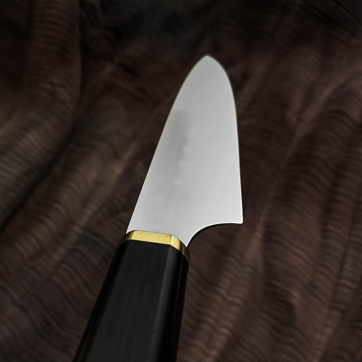 源昭忠 水本燒丁子刃紋出 Petty 太鼓形柄