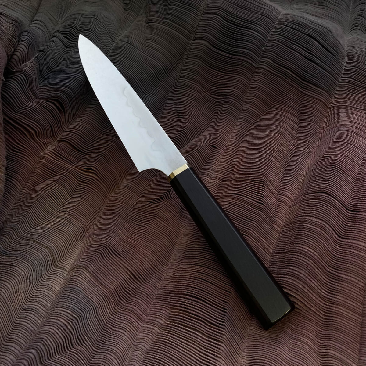 源昭忠 水本燒丁子刃紋出 Petty 太鼓形柄