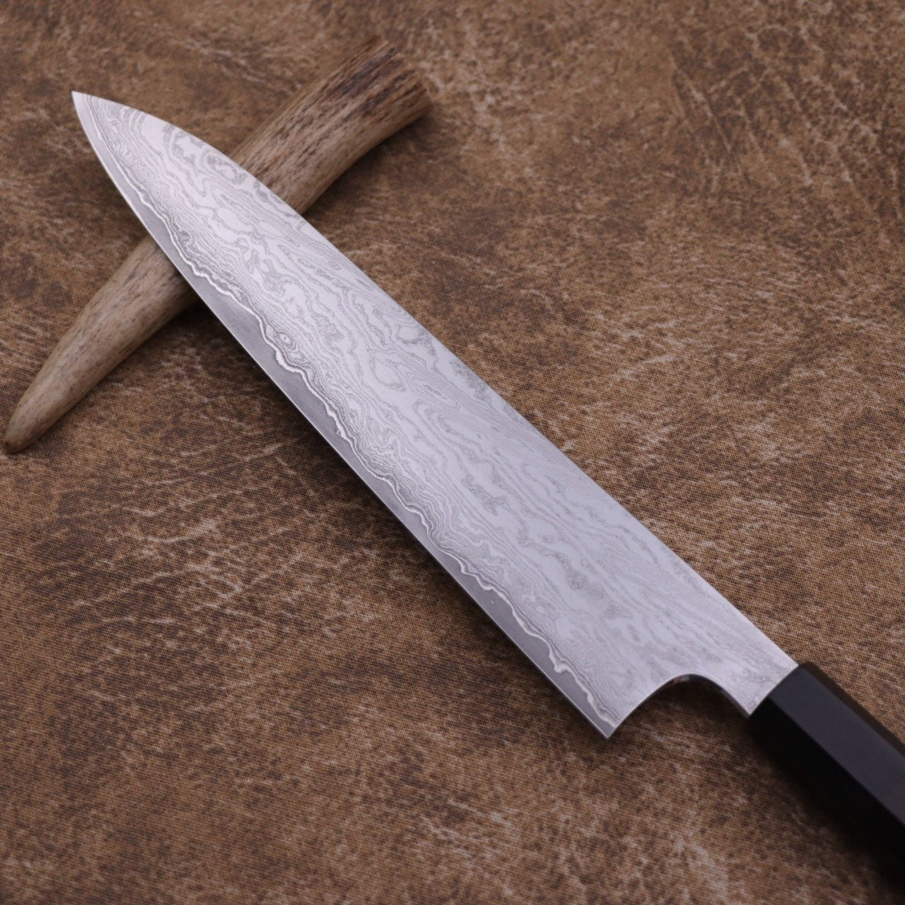 堺昇龍 手工鍛造秘傳日本不鏽合金鋼 金波黑檀和牛刀
