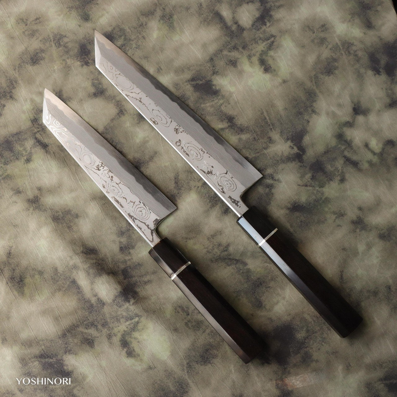 Sakai Shoryu Blue #1 Suminagashi Kiritsuke Mioroshi Deba