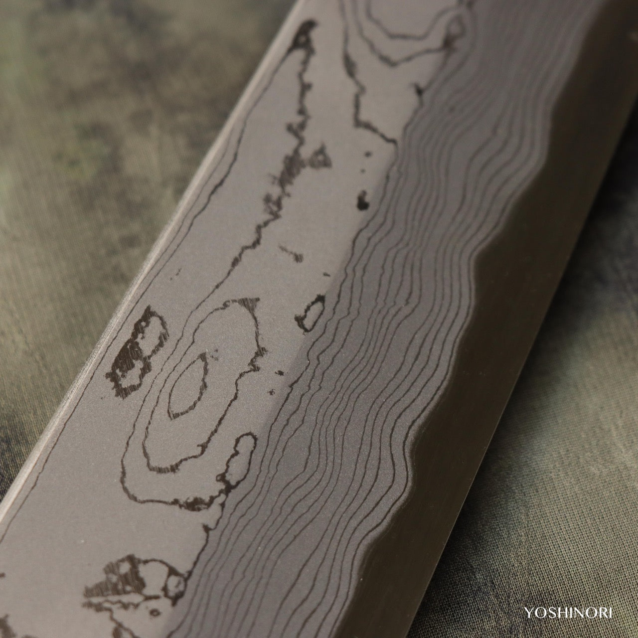 Sakai Shoryu Blue #1 Suminagashi Kiritsuke Mioroshi Deba