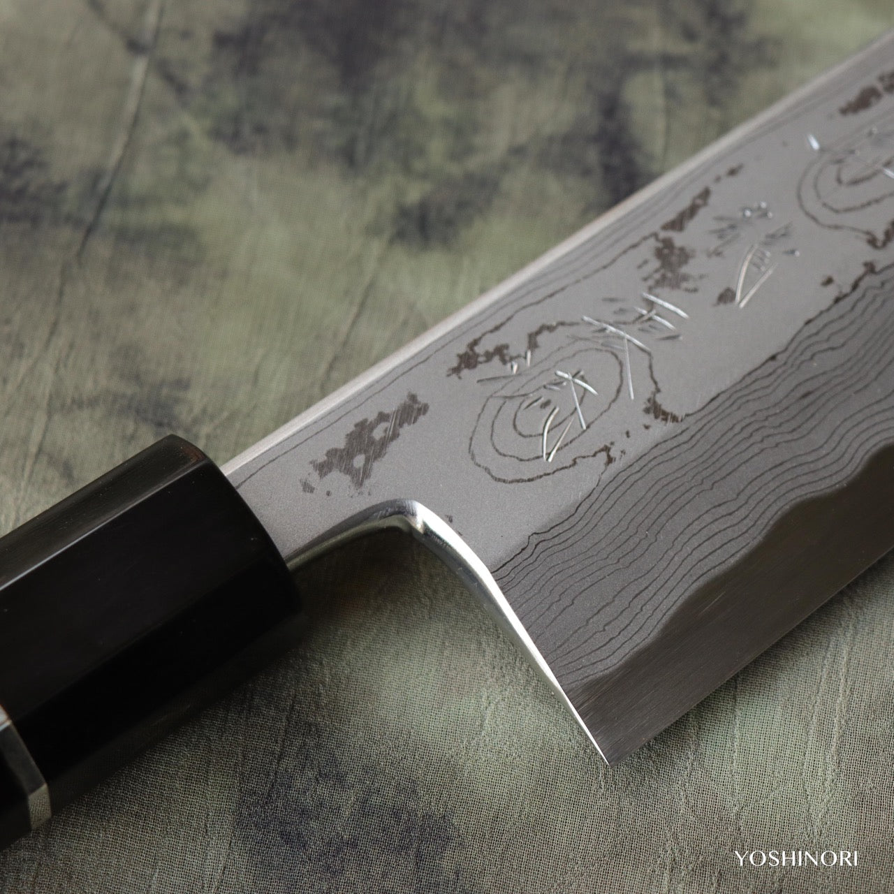 Sakai Shoryu Blue #1 Suminagashi Kiritsuke Mioroshi Deba