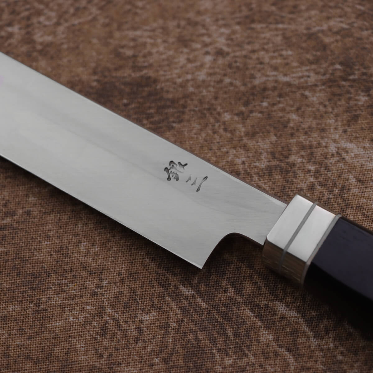 堺昇龍 銀三 鏡面先丸柳刃 洋黑檀