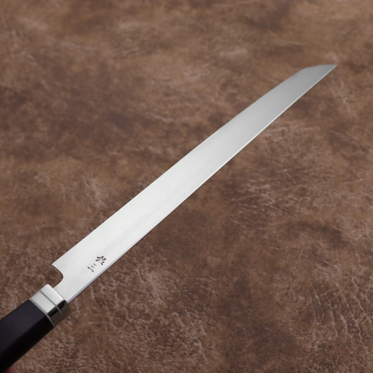 堺昇龍 銀三 鏡面先丸柳刃 洋黑檀