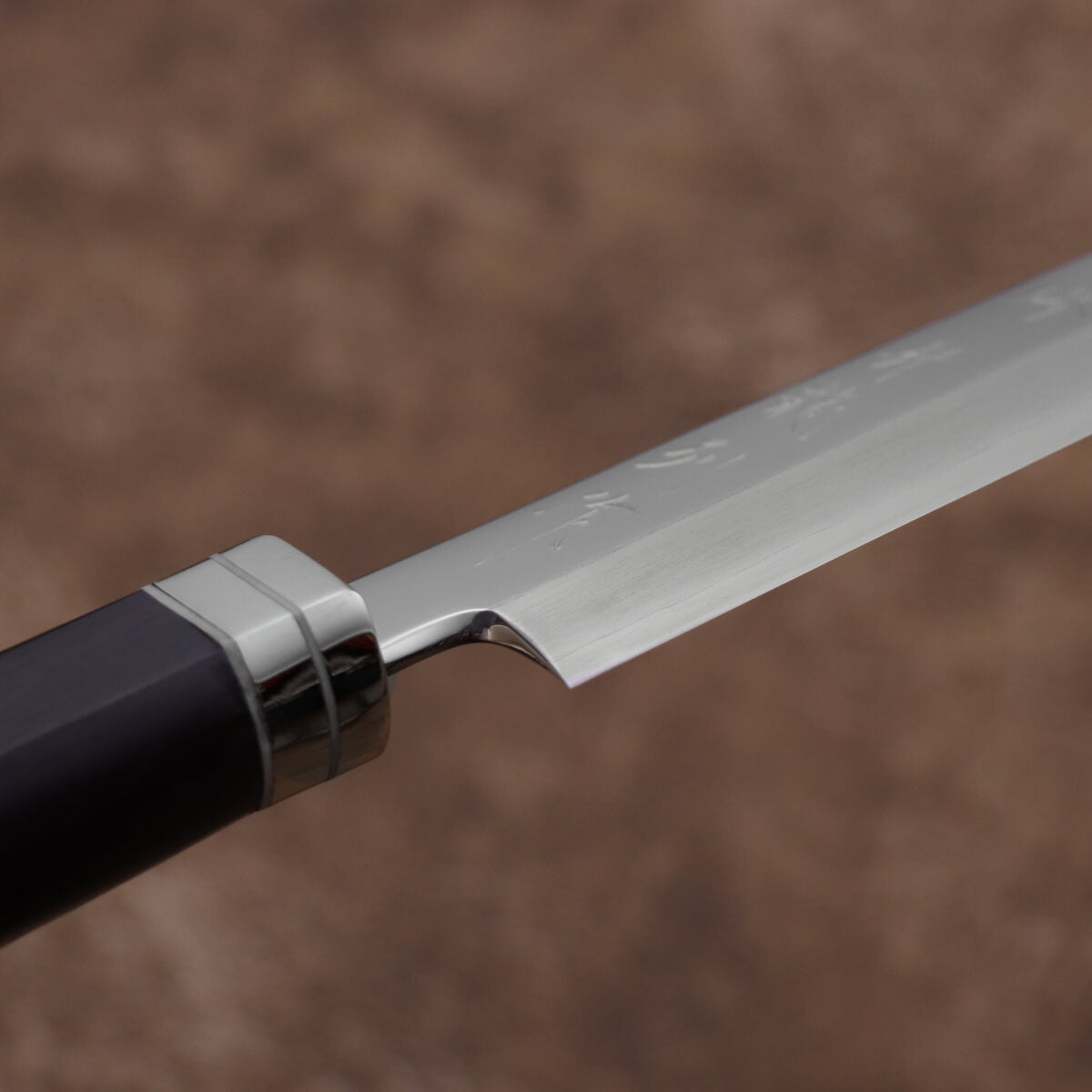 堺昇龍 銀三 鏡面先丸柳刃 洋黑檀