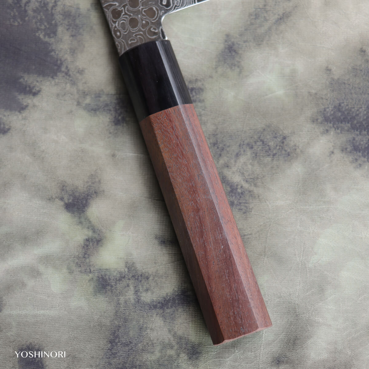 Yoshihiro AUS10 69-Layer Damascus Stainless Steel Wa-Nakiri with Ebony Handle