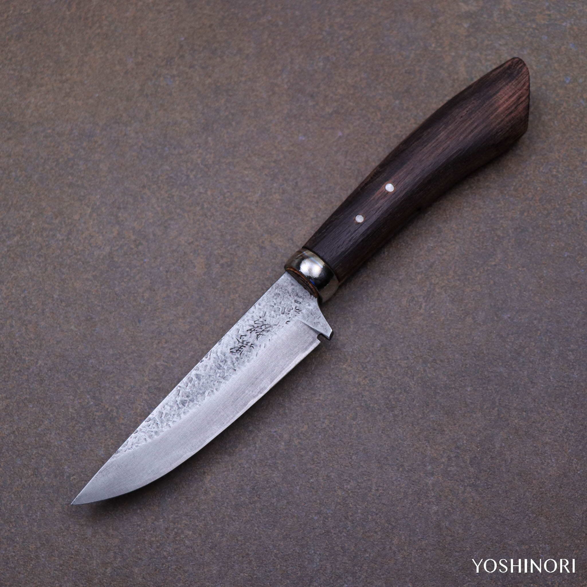 和式刃物刀匠特別限定 黒猪系列 岩井丈作 古式鍛錬「静寂」獵刀