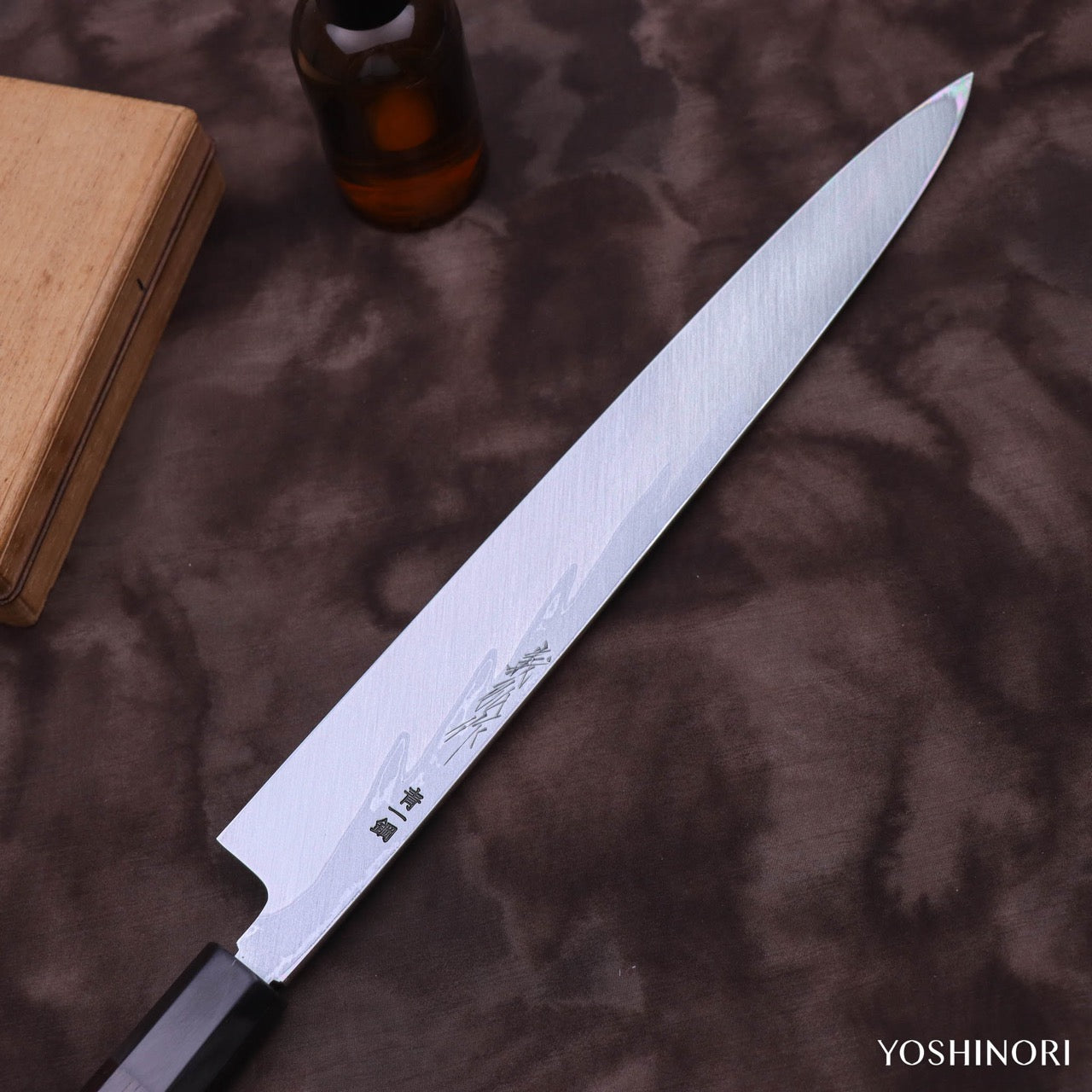 Yoshihiro Blue #1 Suminagashi Yanagi with Double Grooves