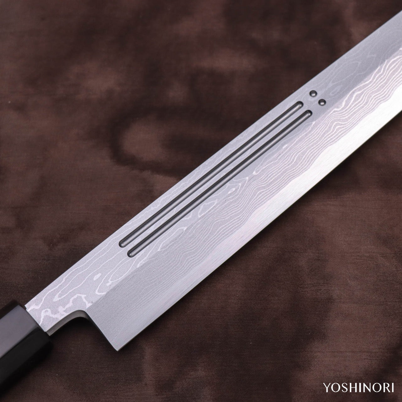 Yoshihiro Blue #1 Suminagashi Yanagi with Double Grooves