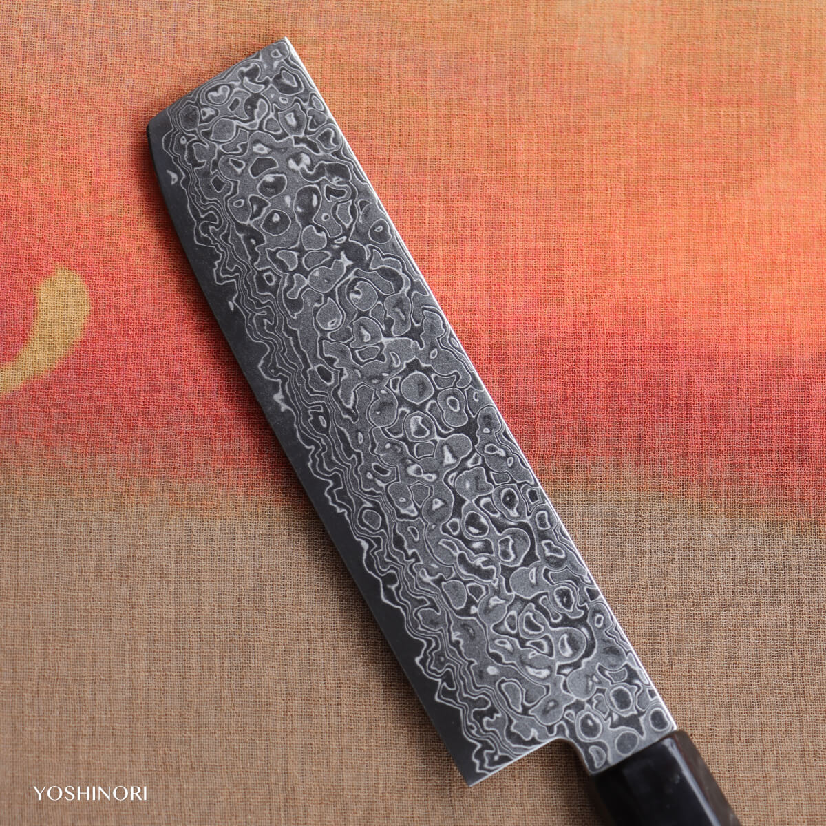 Yoshihiro AUS10 69-Layer Damascus Stainless Steel Wa-Nakiri with Magnolia Handle