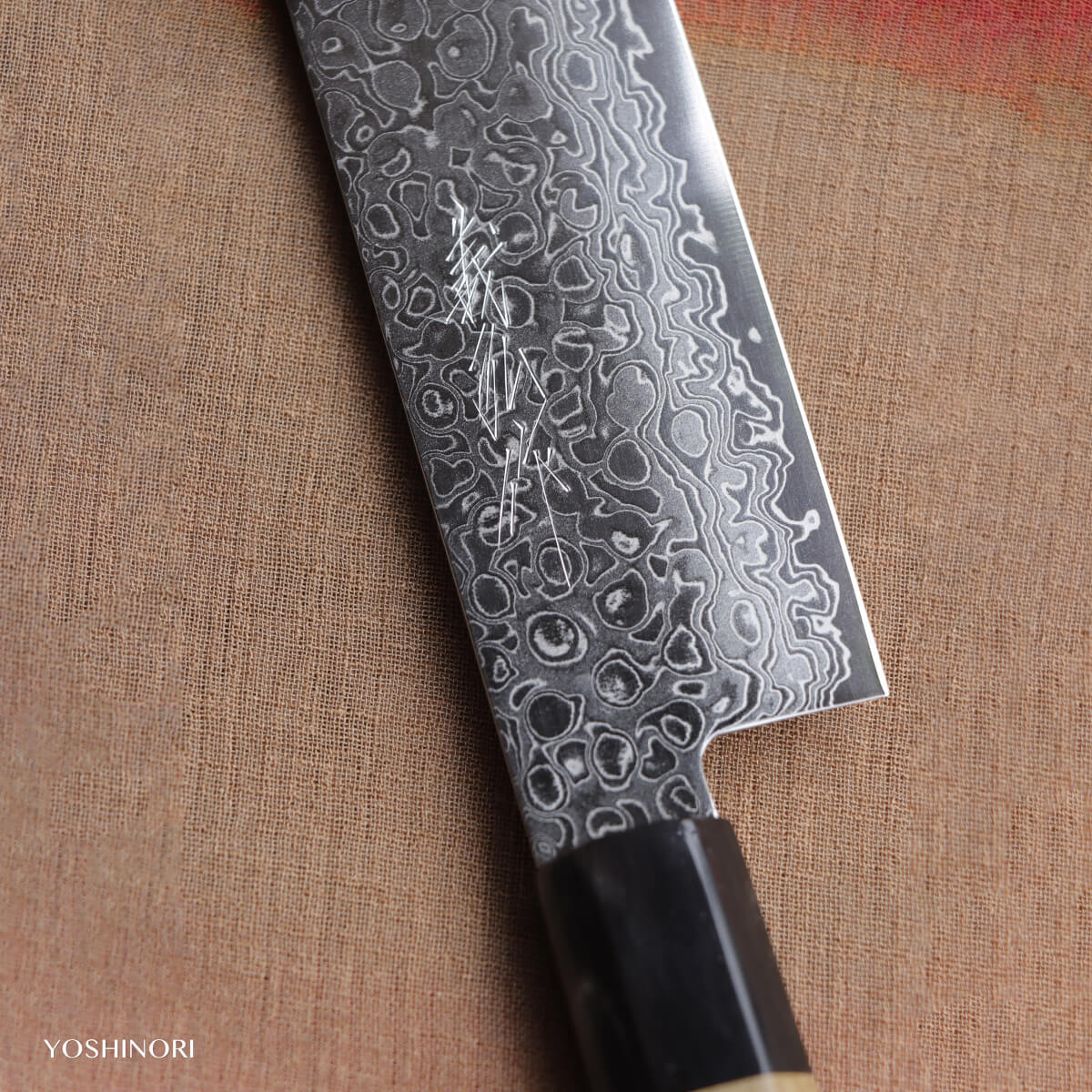 Yoshihiro AUS10 69-Layer Damascus Stainless Steel Wa-Nakiri with Magnolia Handle