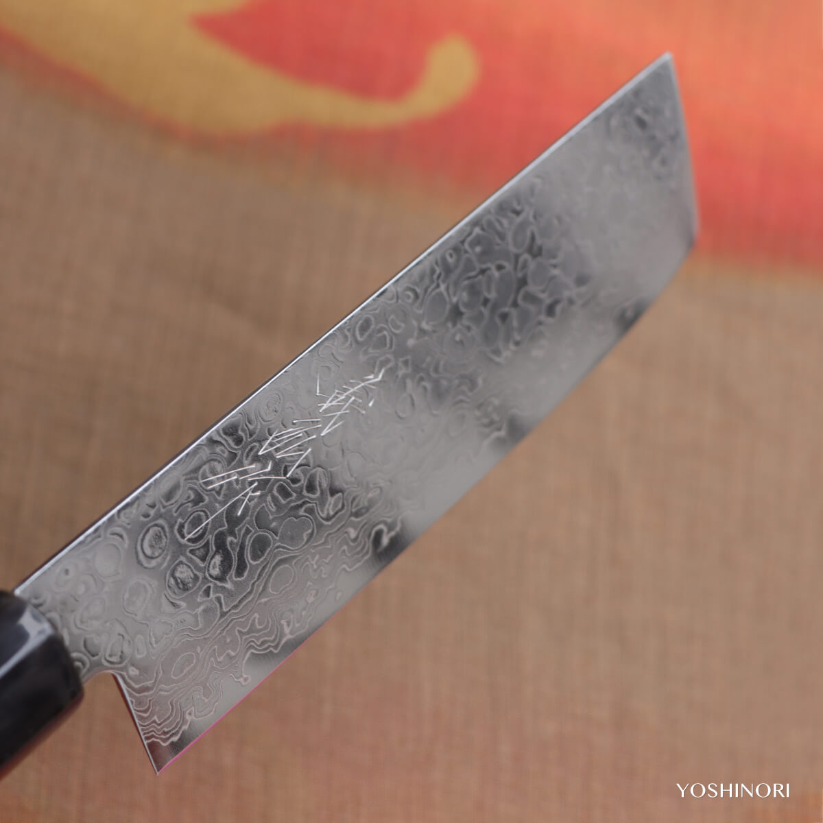 Yoshihiro AUS10 69-Layer Damascus Stainless Steel Wa-Nakiri with Magnolia Handle