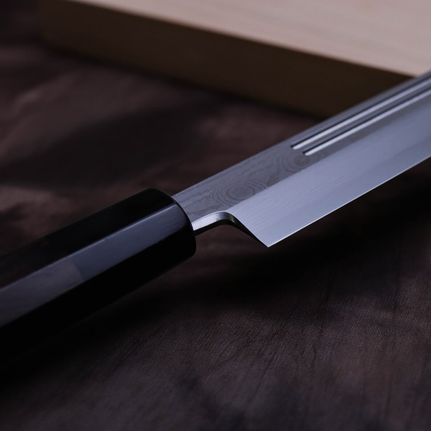 Yoshihiro Silver #3 Suminagashi Yanagi with Double Grooves