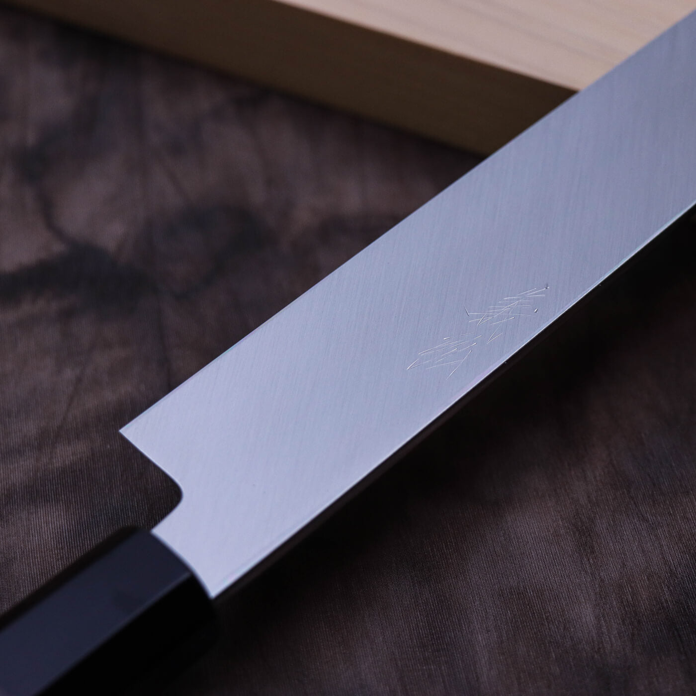 Yoshihiro Silver #3 Suminagashi Yanagi with Double Grooves