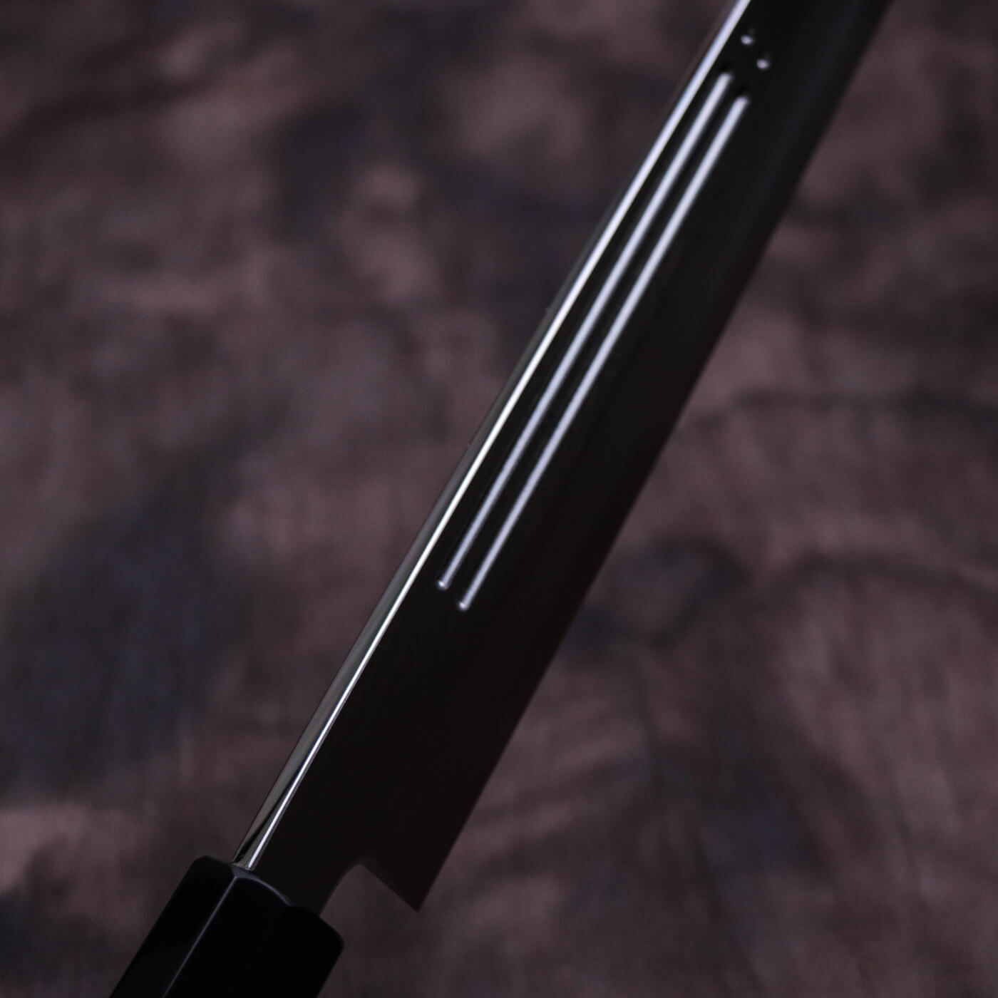 Yoshihiro Silver #3 Suminagashi Yanagi with Double Grooves