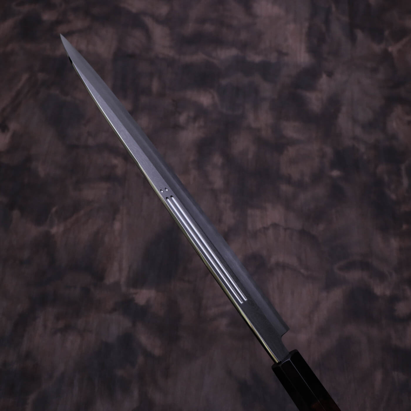 Yoshihiro Silver #3 Suminagashi Yanagi with Double Grooves