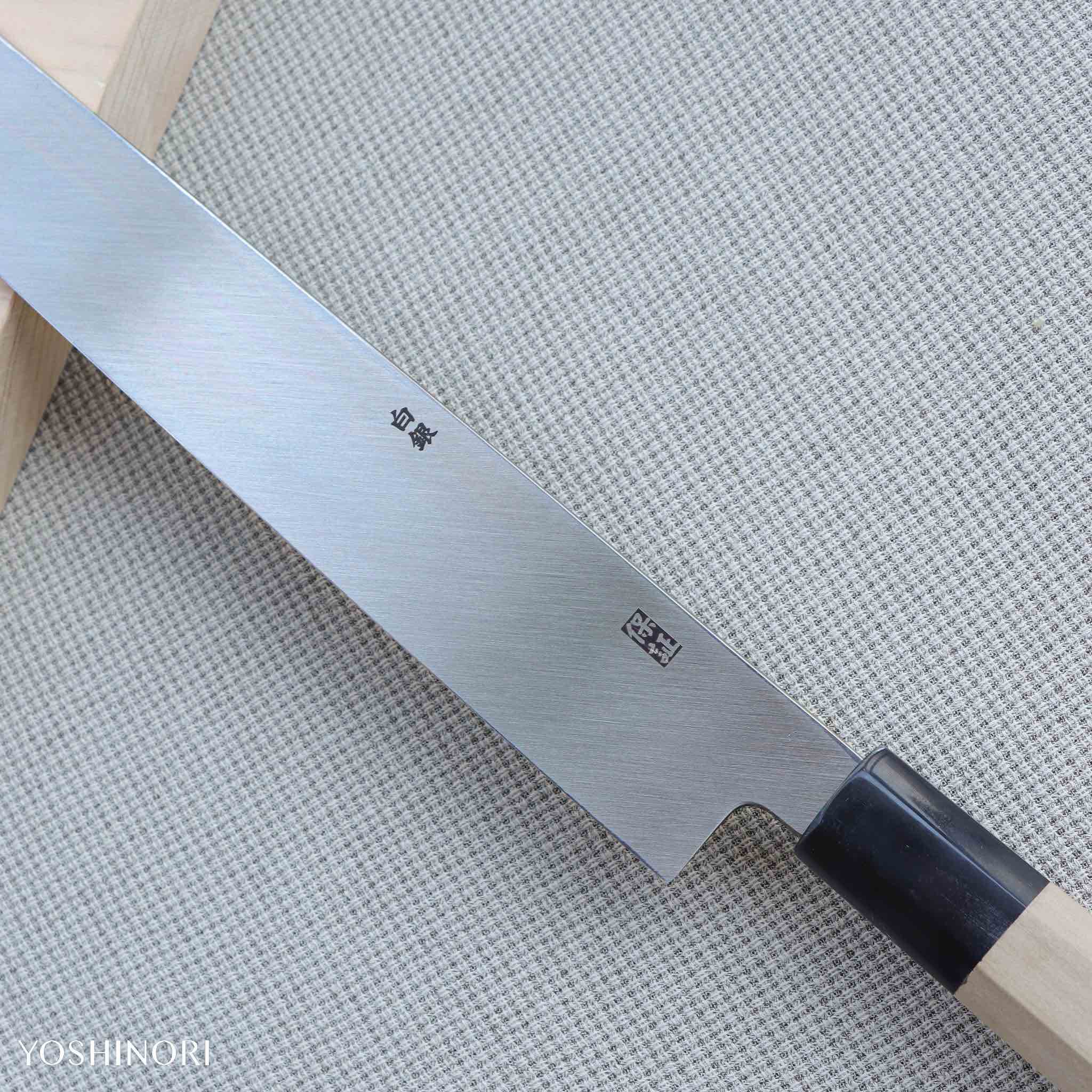 Yoshihiro Silver #3 Hon-Kasumi Sakimaru Takohiki Magnolia Handle