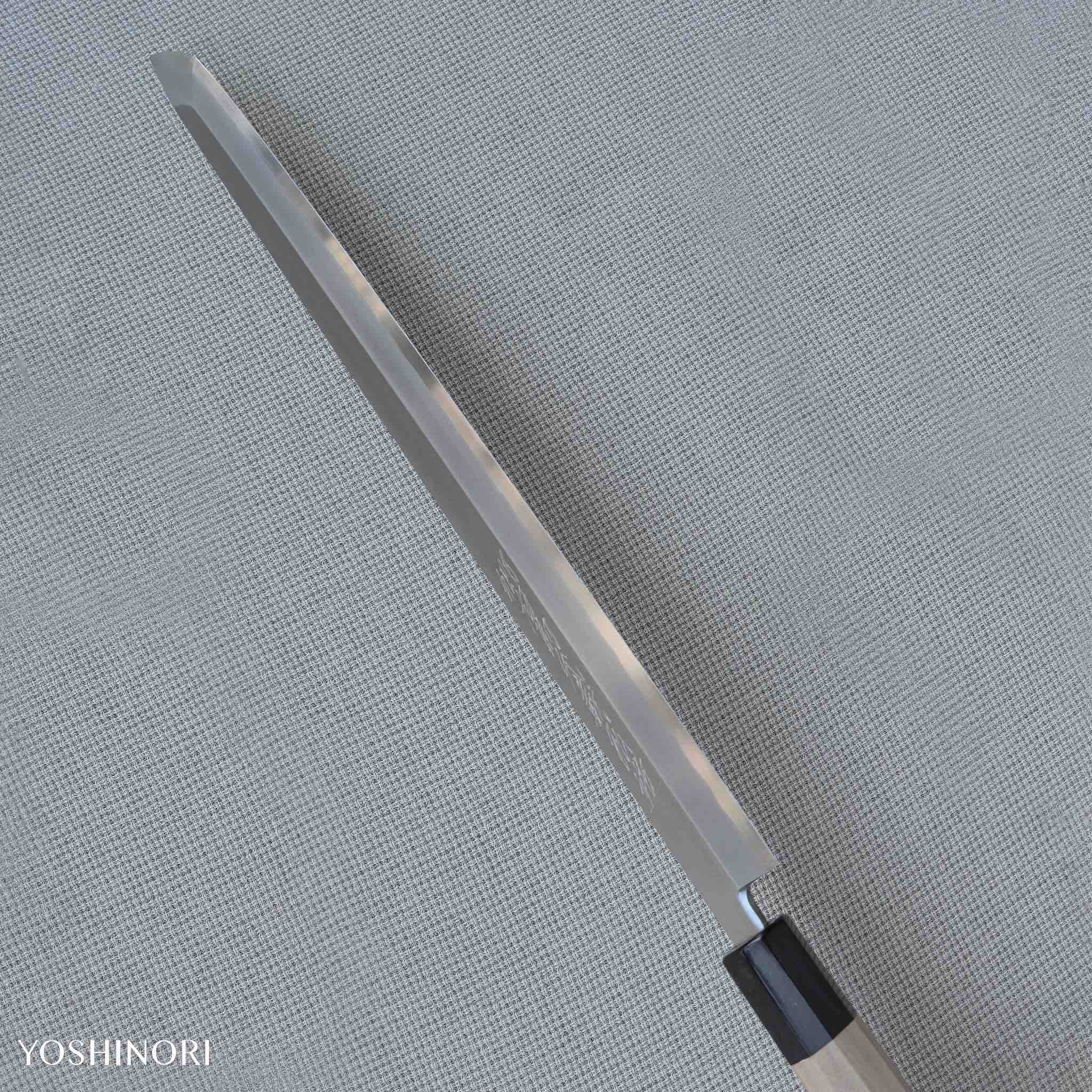 Yoshihiro Silver #3 Hon-Kasumi Sakimaru Takohiki Magnolia Handle