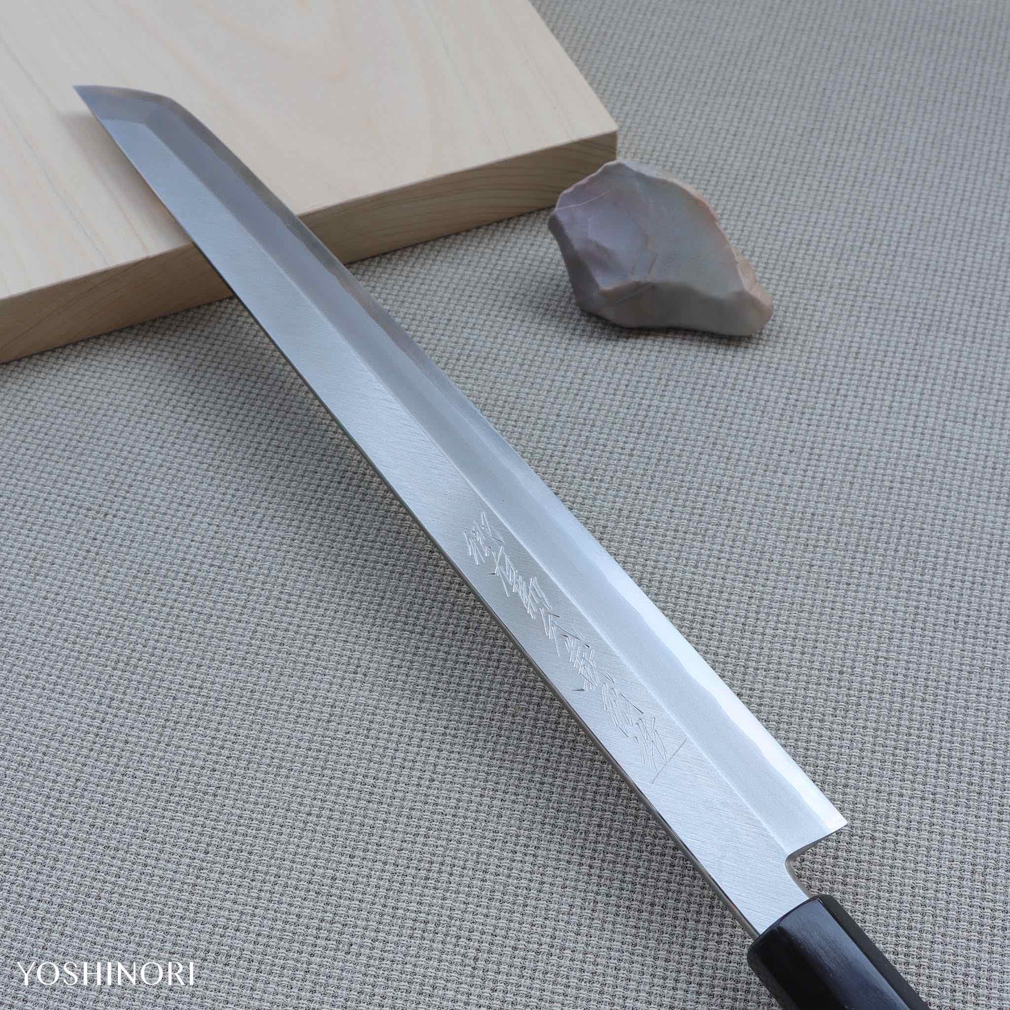 Yoshihiro Silver #3 Hon-Kasumi Sakimaru Takohiki Magnolia Handle