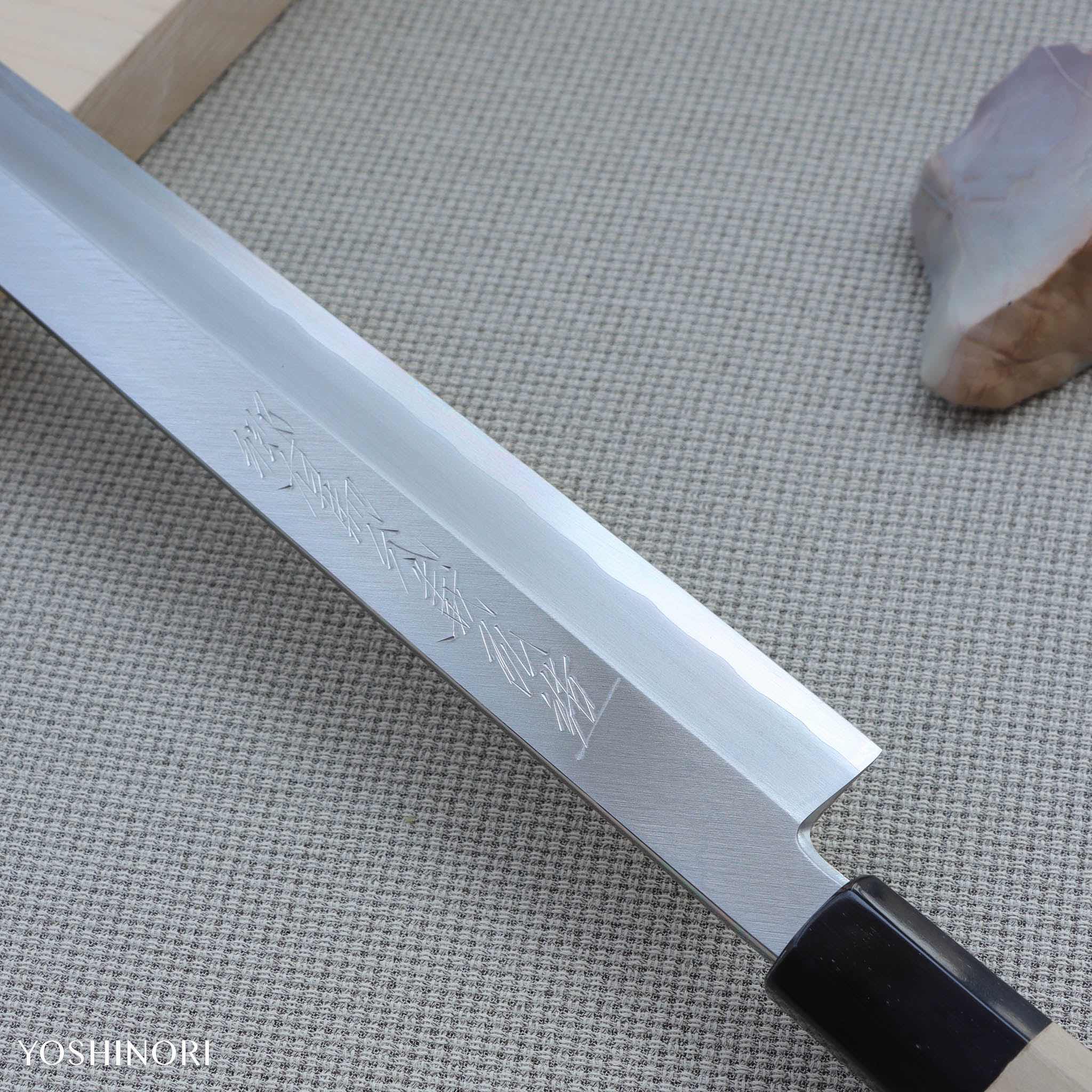 Yoshihiro Silver #3 Hon-Kasumi Sakimaru Takohiki Magnolia Handle