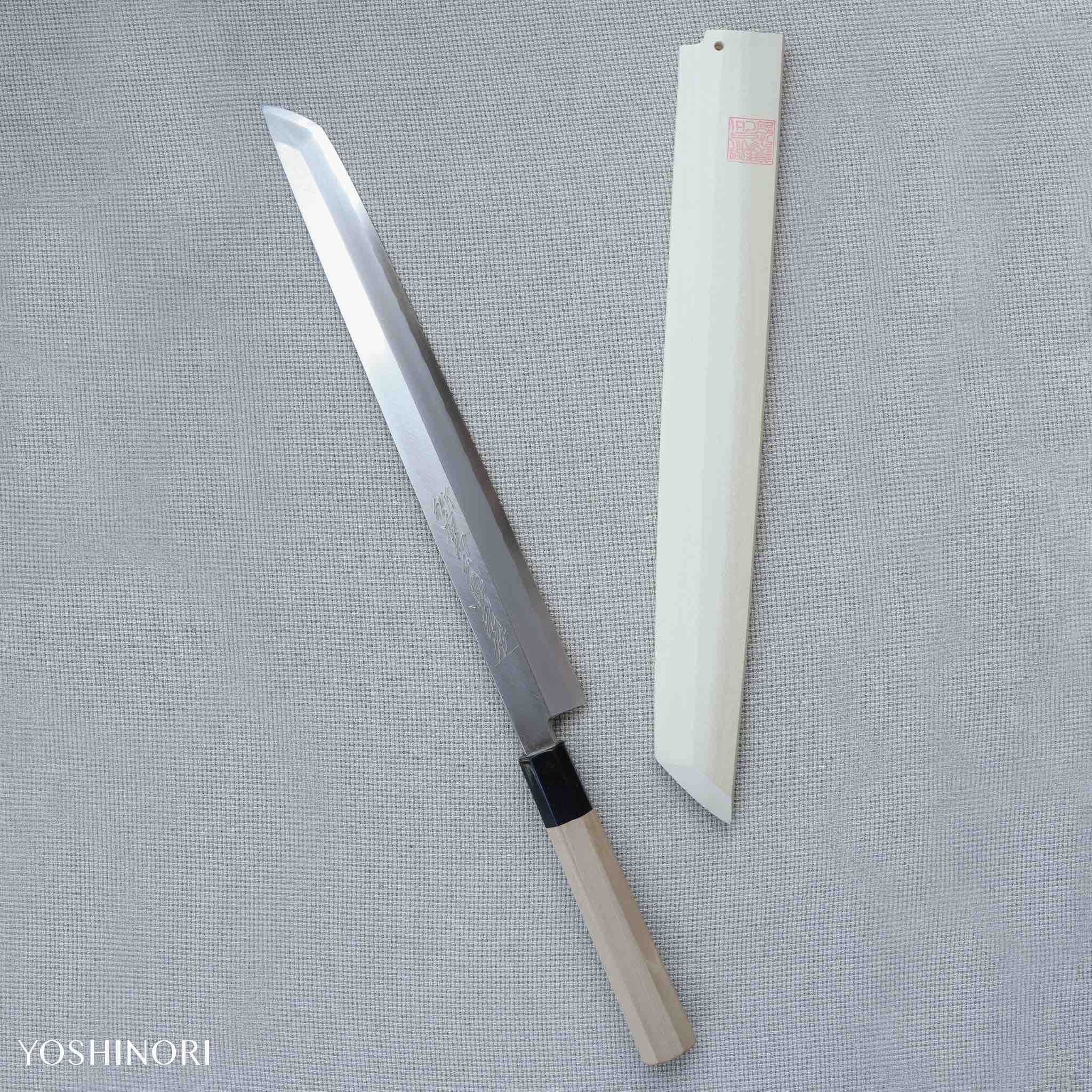 Yoshihiro Silver #3 Hon-Kasumi Sakimaru Takohiki Magnolia Handle