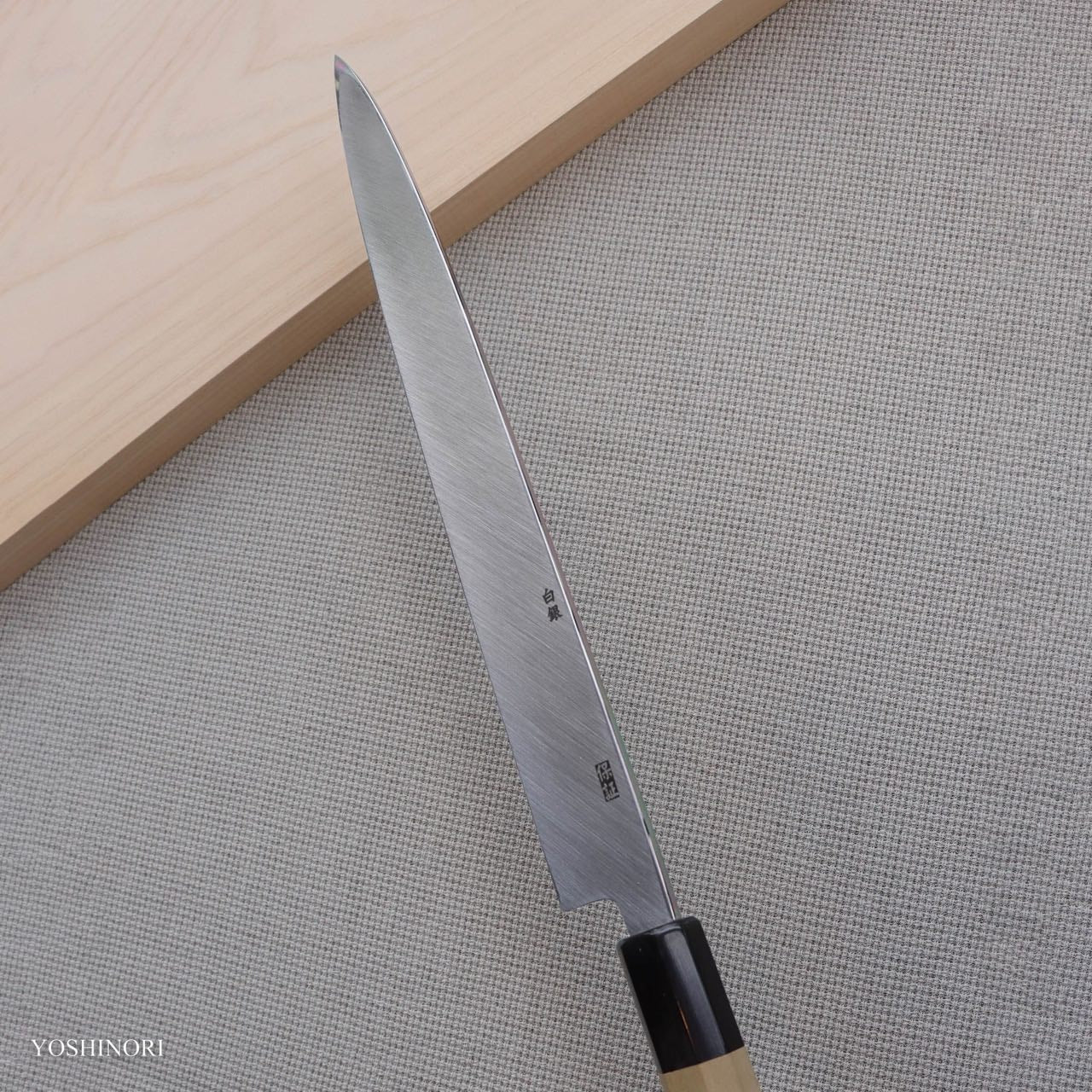 Yoshihiro Silver #3 Hon-Kasumi Yanagi Magnolia Wood Handle