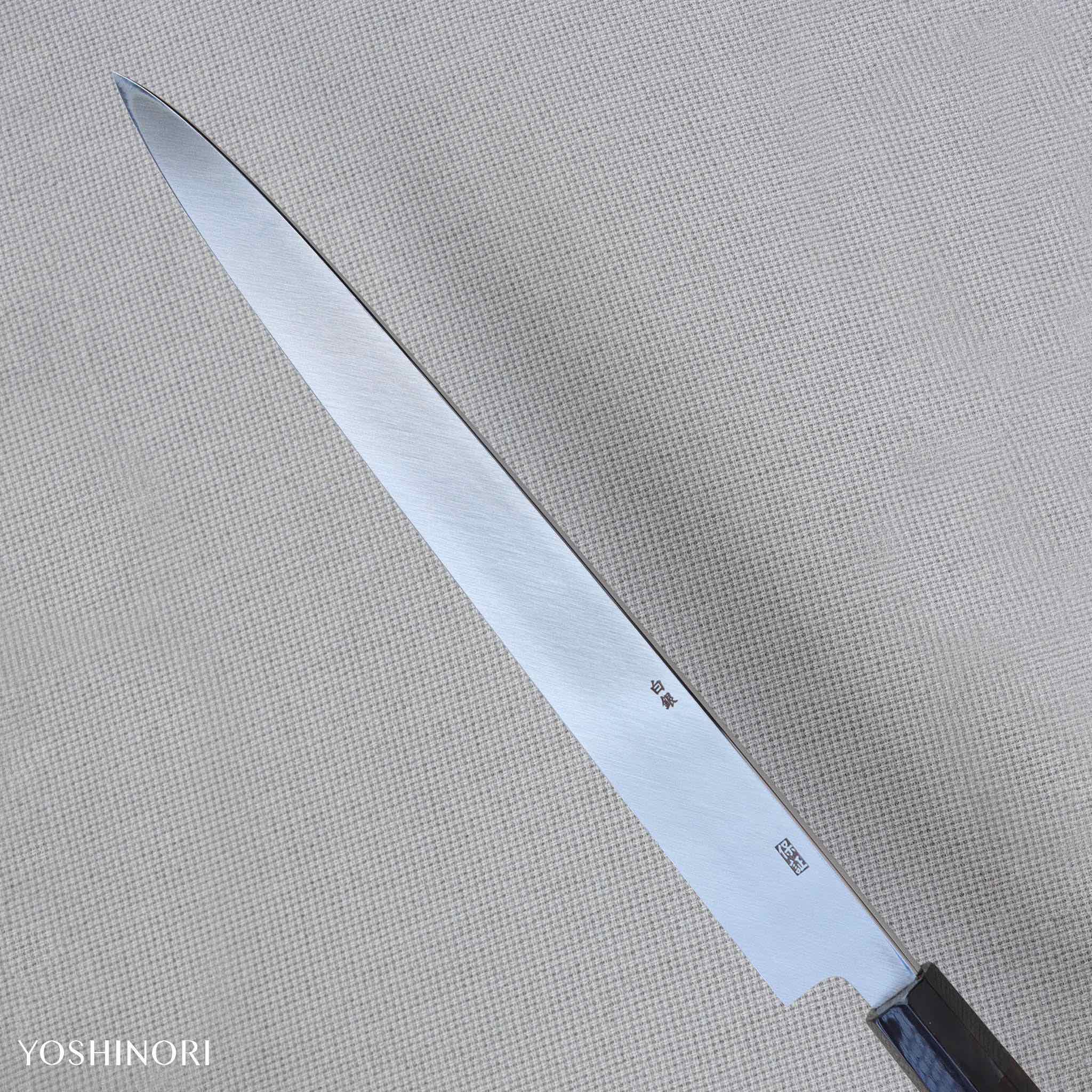 Yoshihiro Silver #3 Mirror Finish Yanagi with Ebony Handle