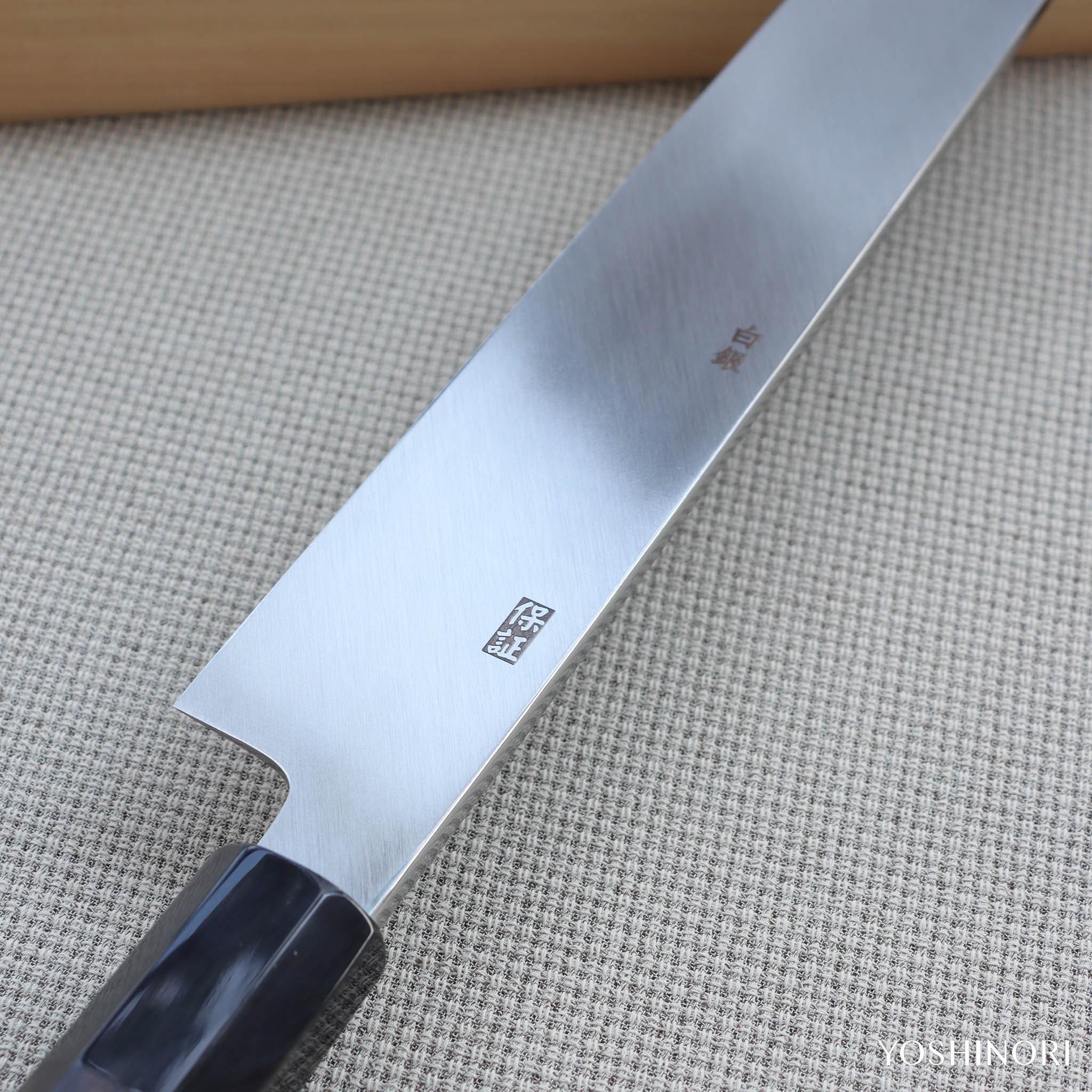 Yoshihiro Silver #3 Mirror Finish Yanagi with Ebony Handle
