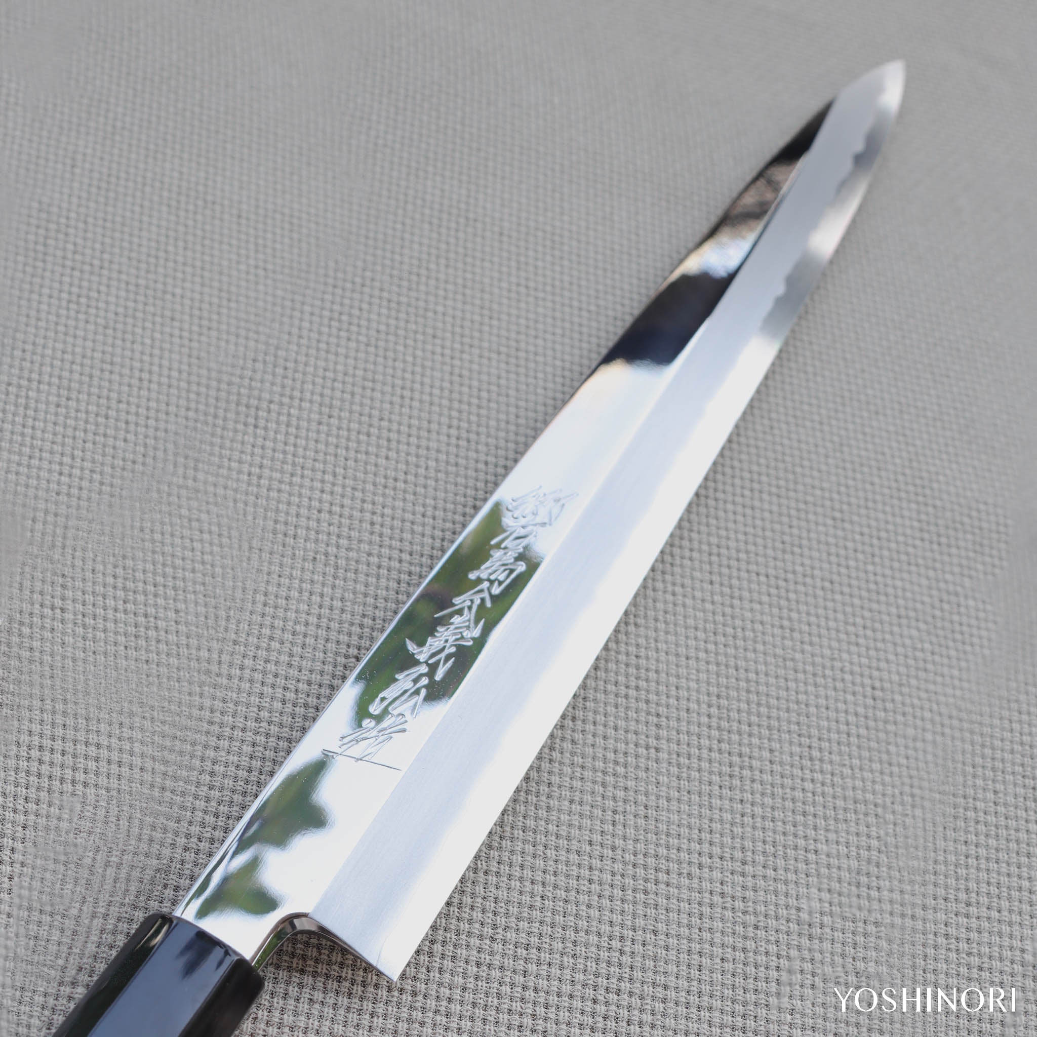 Yoshihiro Silver #3 Mirror Finish Yanagi with Ebony Handle