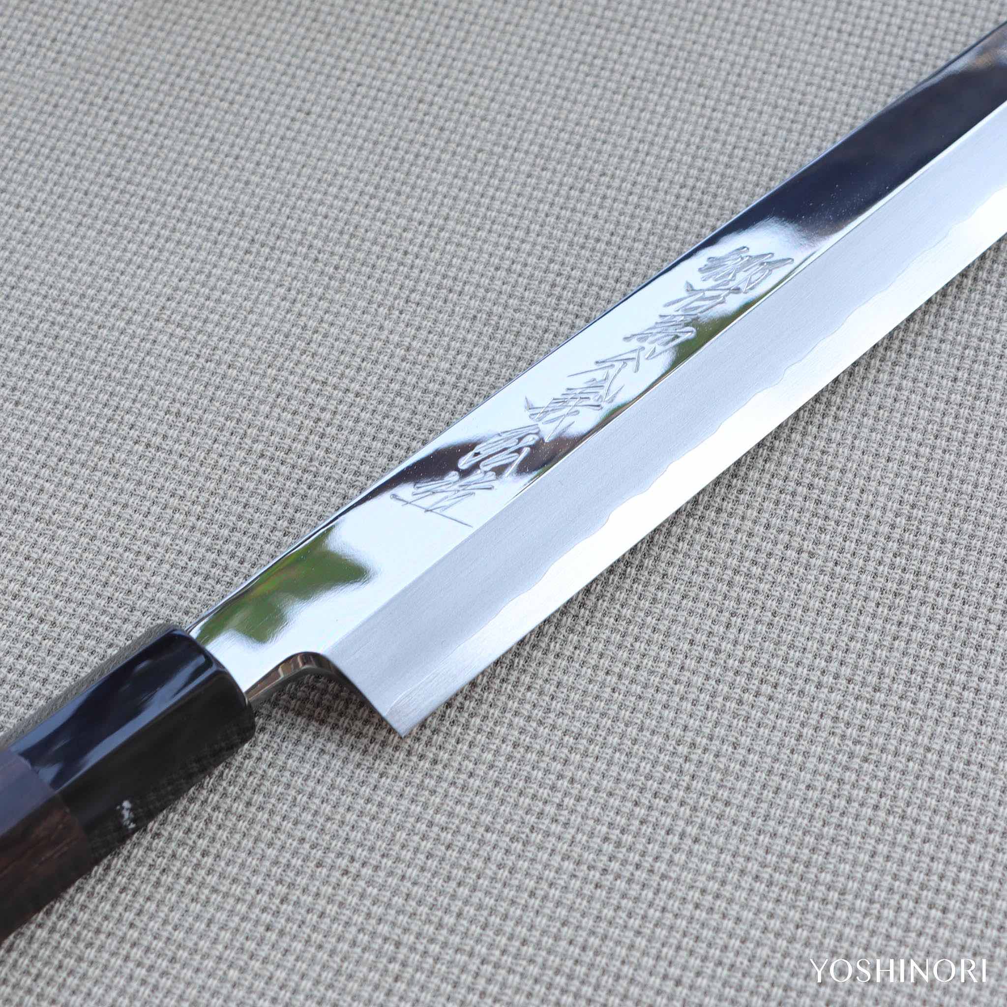 Yoshihiro Silver #3 Mirror Finish Yanagi with Ebony Handle