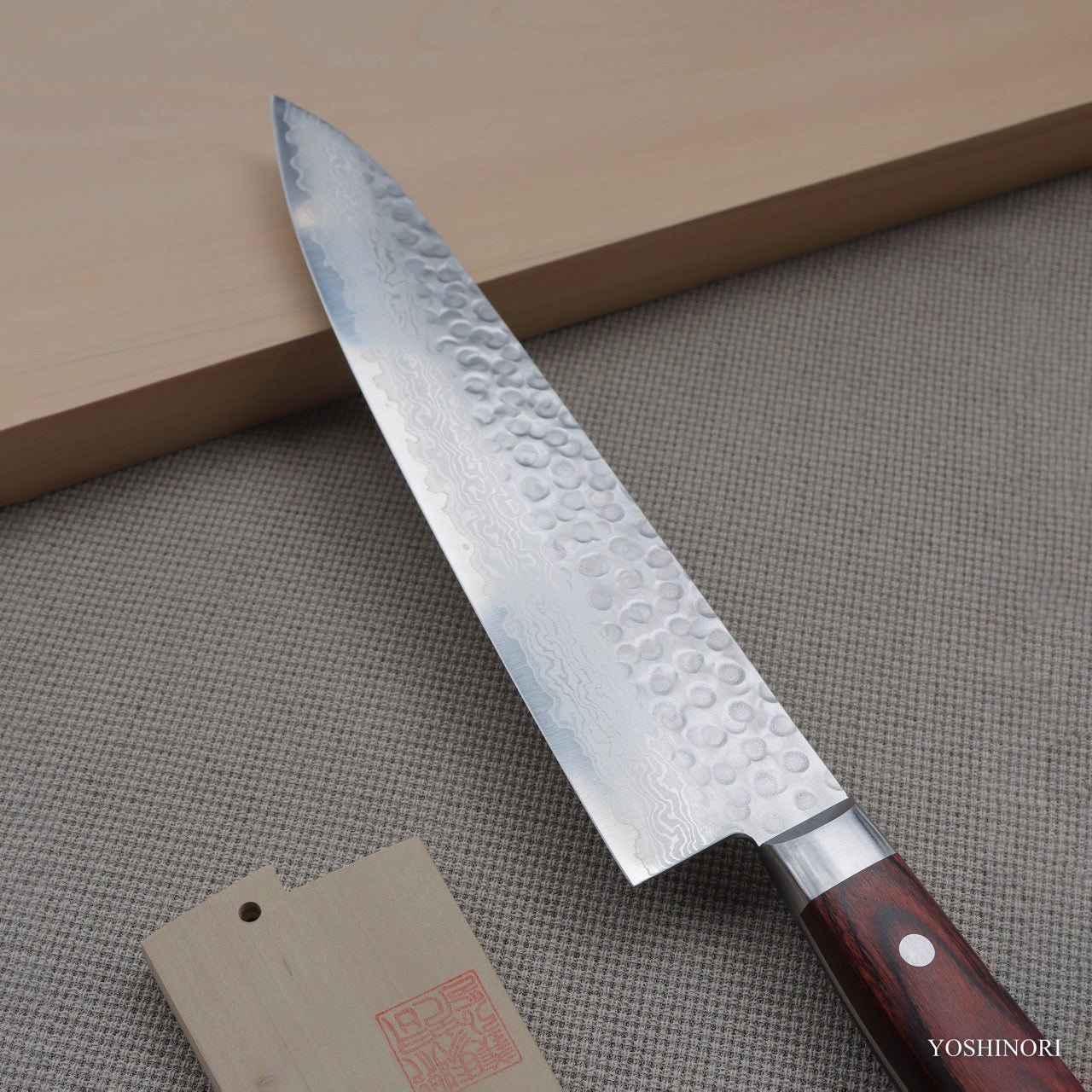 義弘作 VG10 17層大馬士革鋼 槌目 洋牛刀