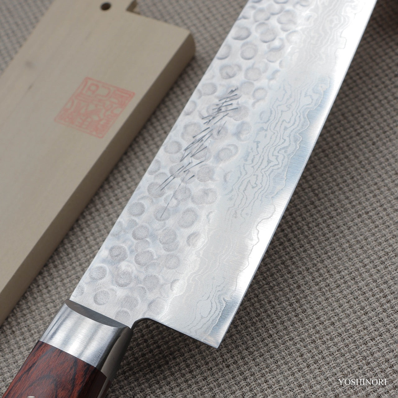 義弘作 VG10 17層大馬士革鋼 槌目 洋牛刀